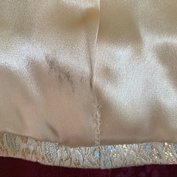 Vintage Bolero Jacket Gold Brocade size Large (-ish?) - Picture 6 of 9
